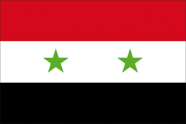 Syrien | Flagge -gleiche Größe