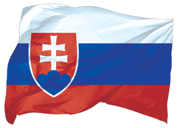Slowakei | wehende Flagge als Aufkleber