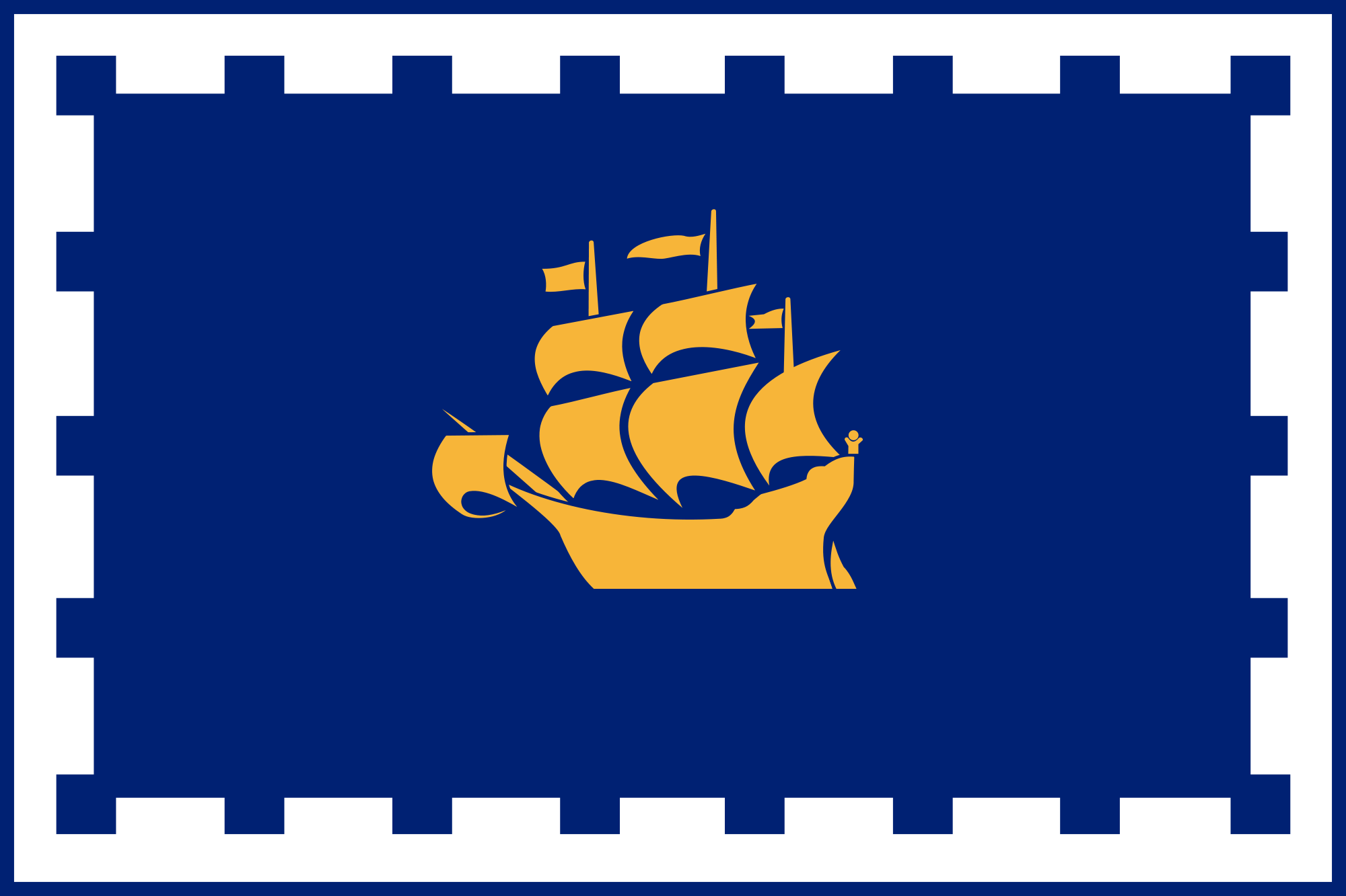 Quebec | Stadtflagge als Aufkleber
