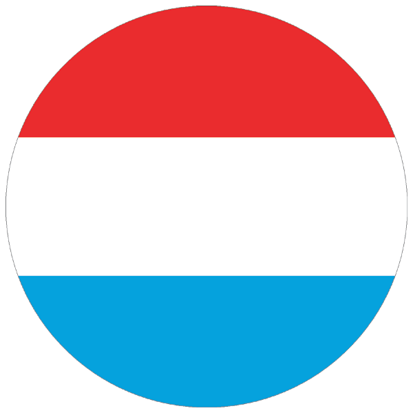 Luxembourg | round cut sticker