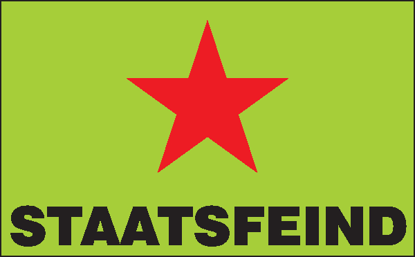 Aufkleber - Staatsfeind