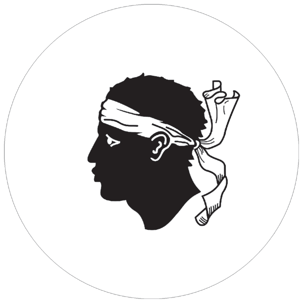 Corsica | round cut sticker