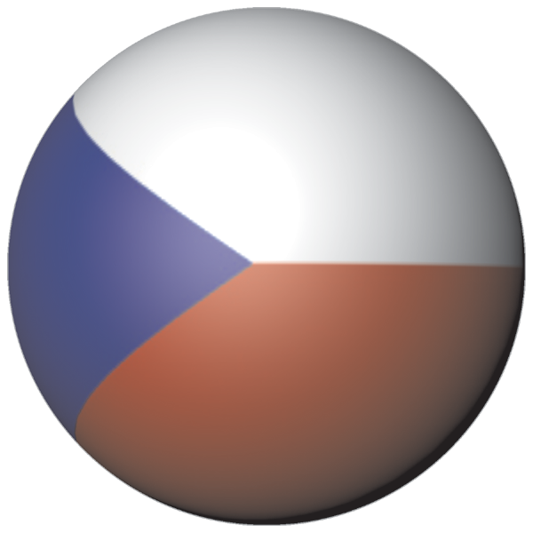 Czech Republic | Sticker in ball shape
