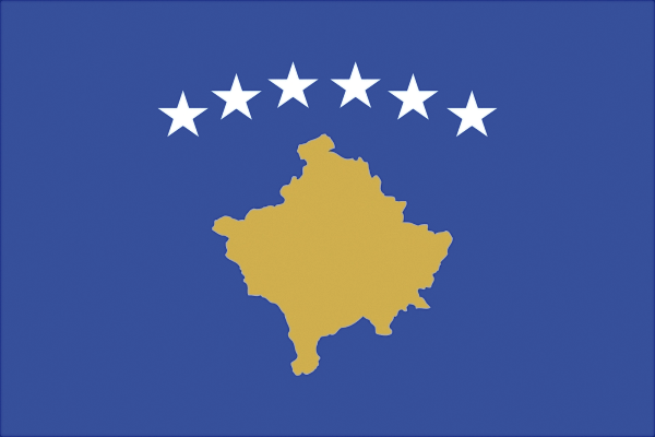 Kosovo | Flagge -gleiche Größe