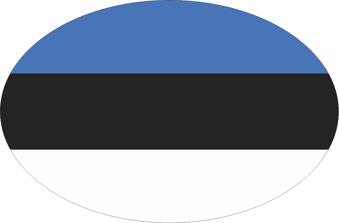 Estonia | sticker in oval shape
