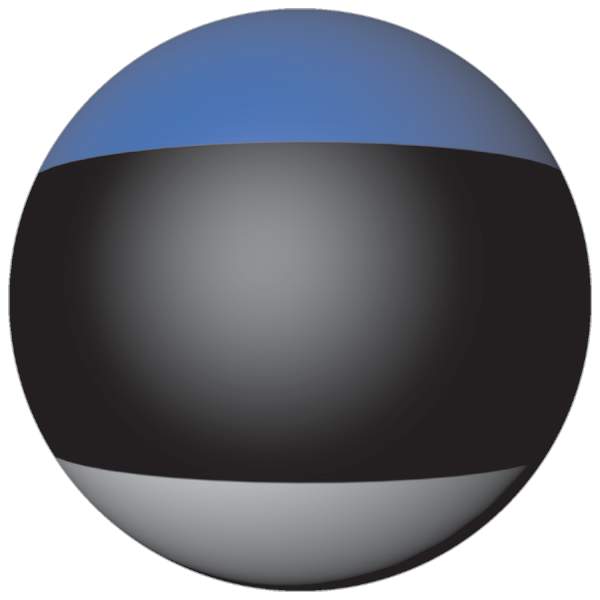 Estonia | Sticker in ball shape