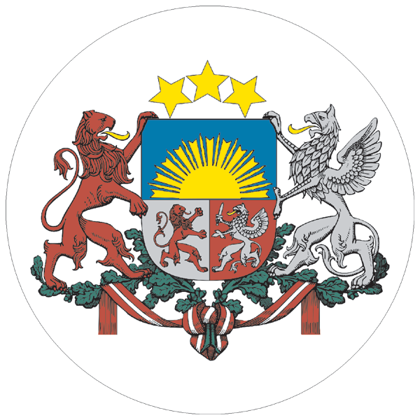 Latvia | Coat of arms as sticker