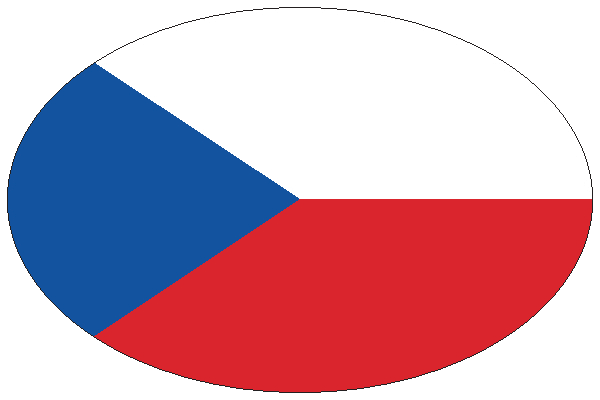 Czech Republic | sticker in oval shape