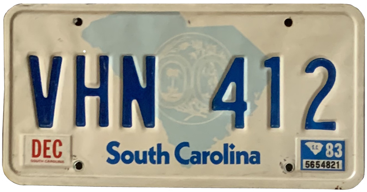 USA license plate | South Carolina.1