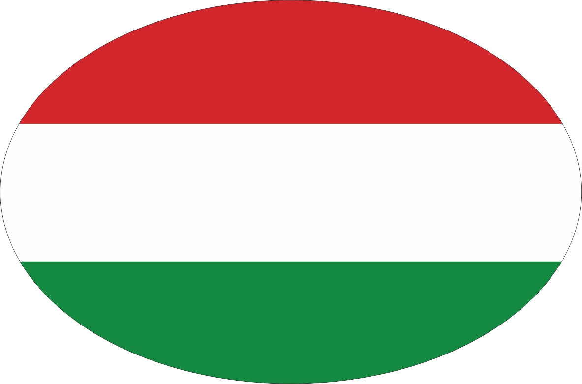 Hungary | sticker in oval shape