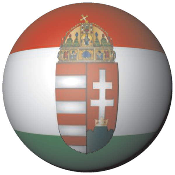 Hungary | Sticker in ball shape