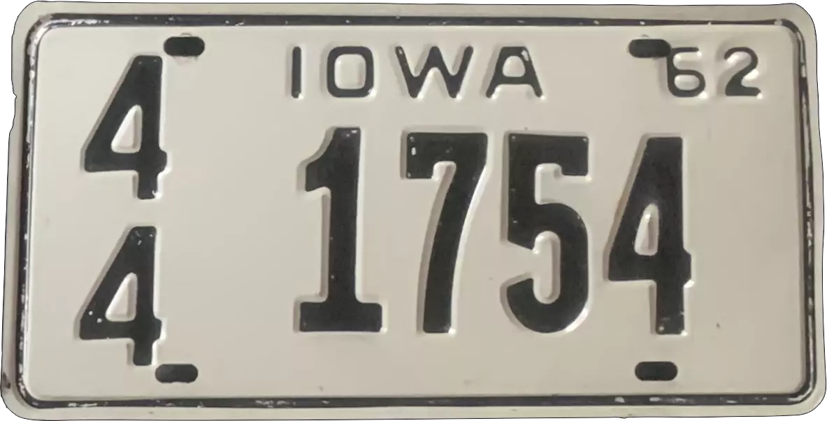 USA license plate | Iowa.8