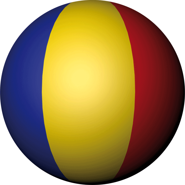 Romania | Sticker in ball shape