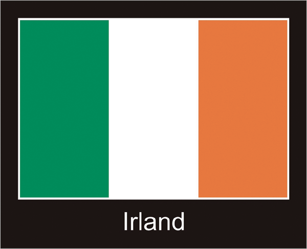 Ireland | Sticker with black design