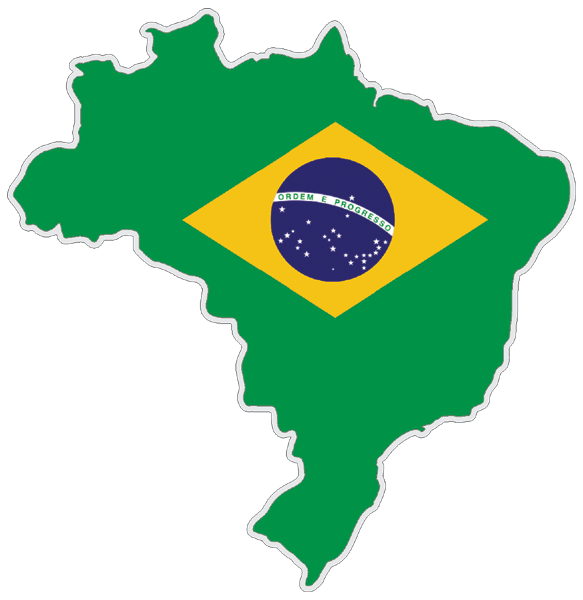 Brazil | Flag cut to Contour