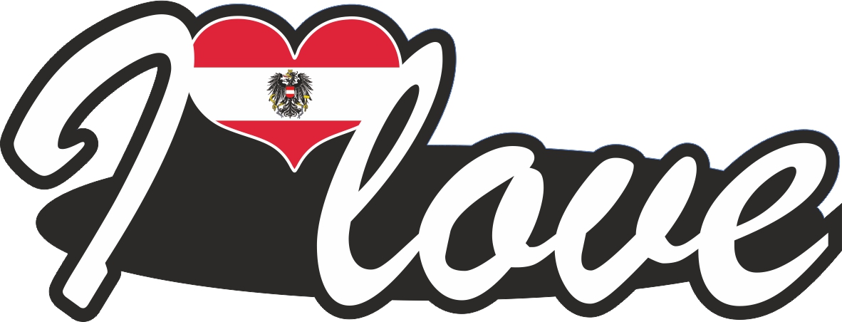 Austria | I love ... sticker