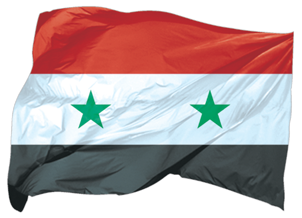 Syrien | wehende Flagge als Aufkleber