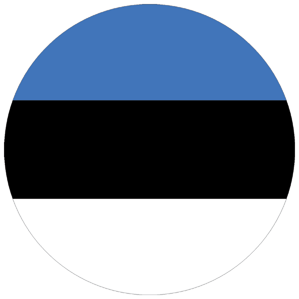 Estonia | round cut sticker