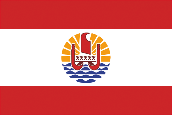 Französisch-Polynesien | Flagge -gleiche Größe