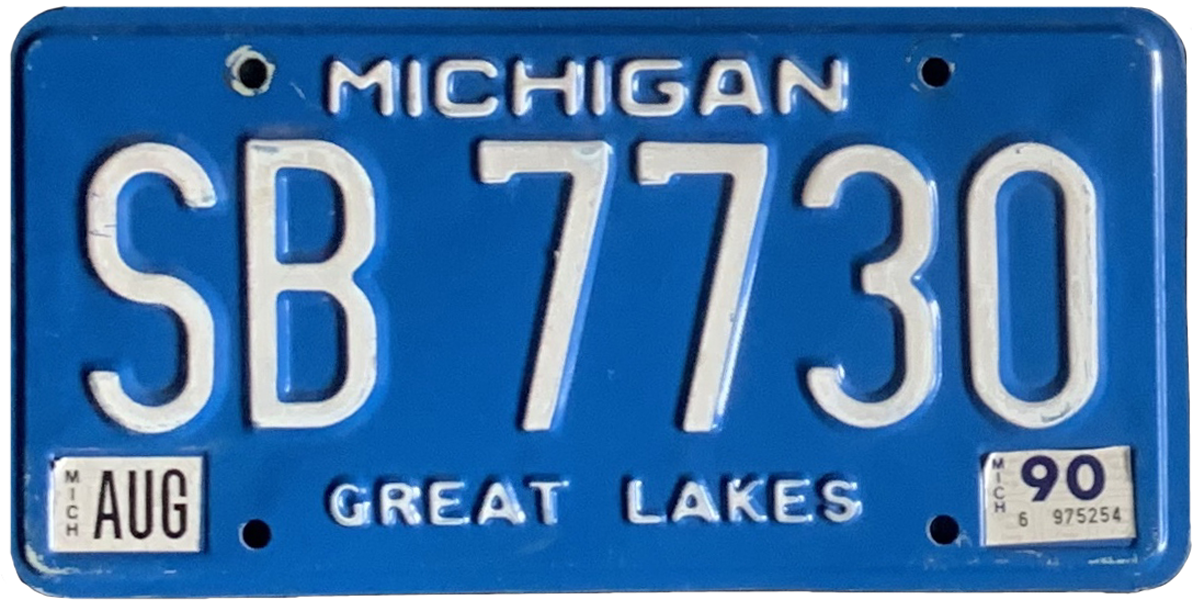 USA license plate | Michigan.4