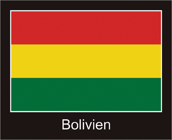 Bolivia | Sticker with black design