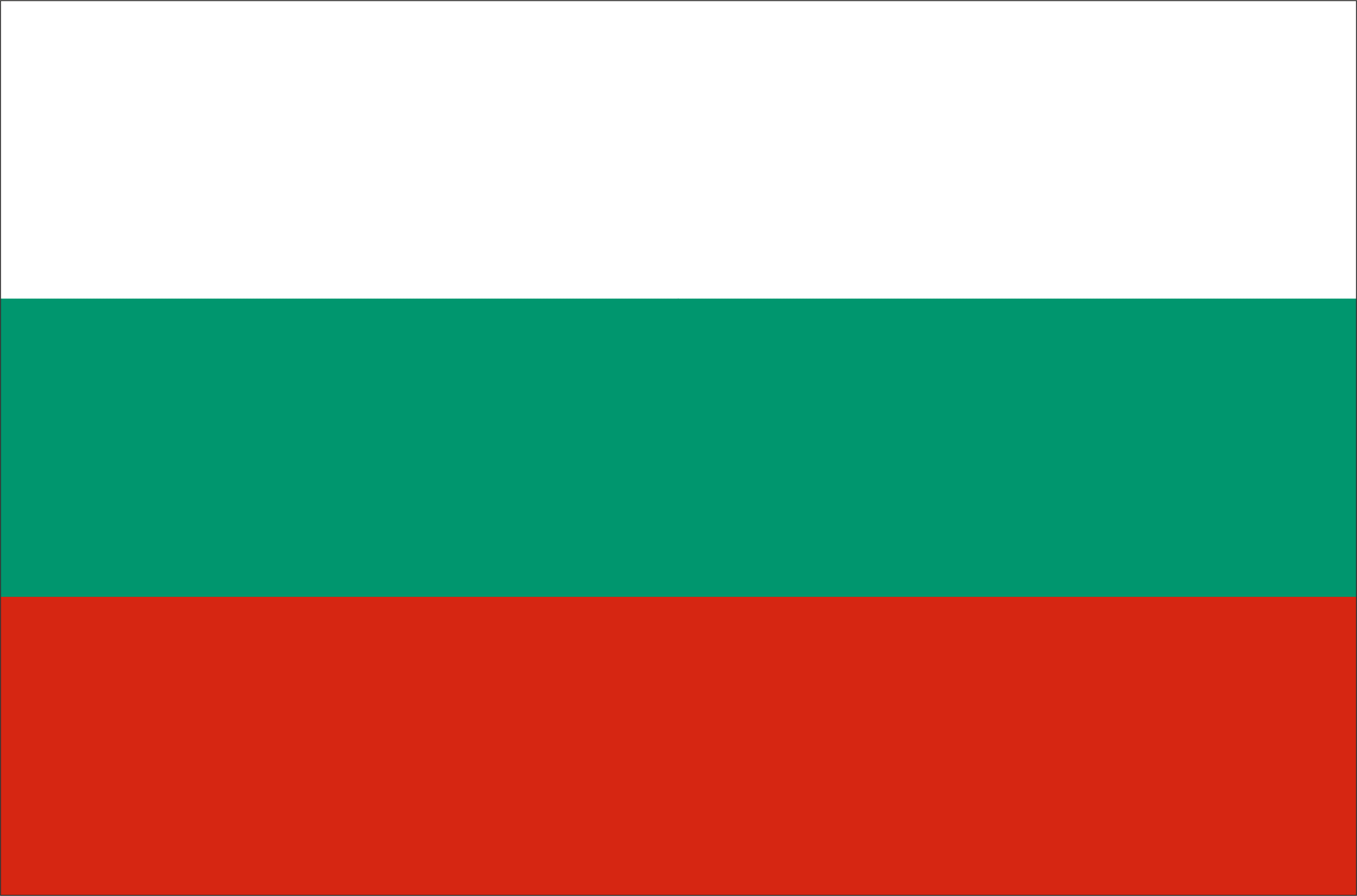 Bulgarien | Flagge -gleiche Größe