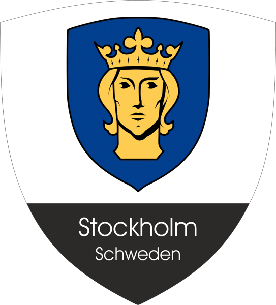 Stadtwappen von Stockholm