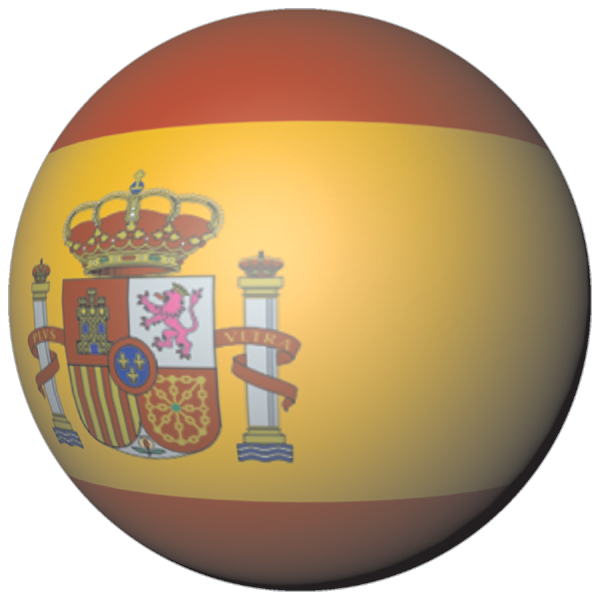 Spanien | Aufkleber in Kugelform