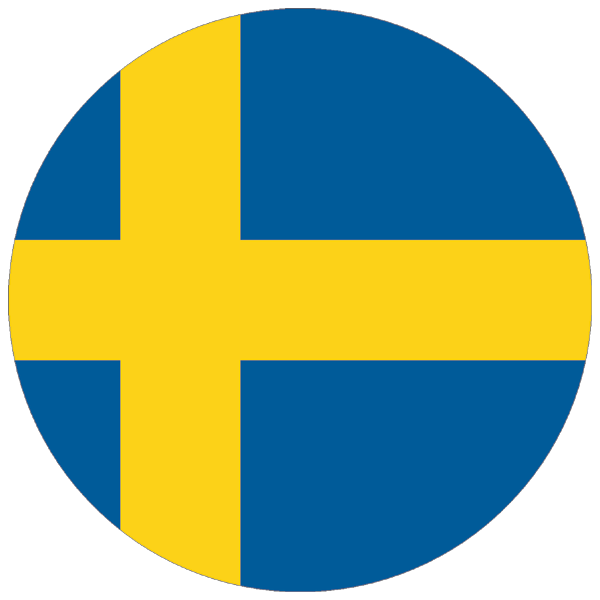 Schweden | rund geschnittener Aufkleber
