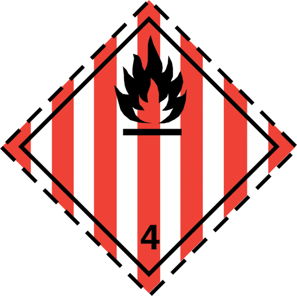 Gefahrgutaufkleber .024-Kategorie 4.1
