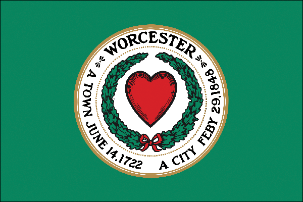 Stadtflagge Worcester