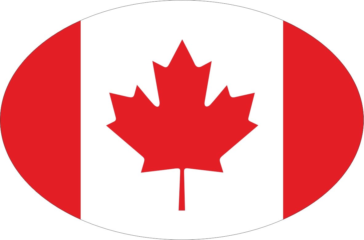Kanada | Aufkleber in ovaler Form