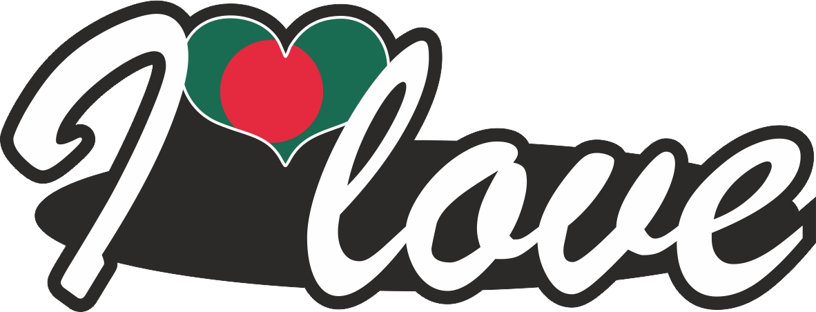Bangladesch | I love ... Aufkleber