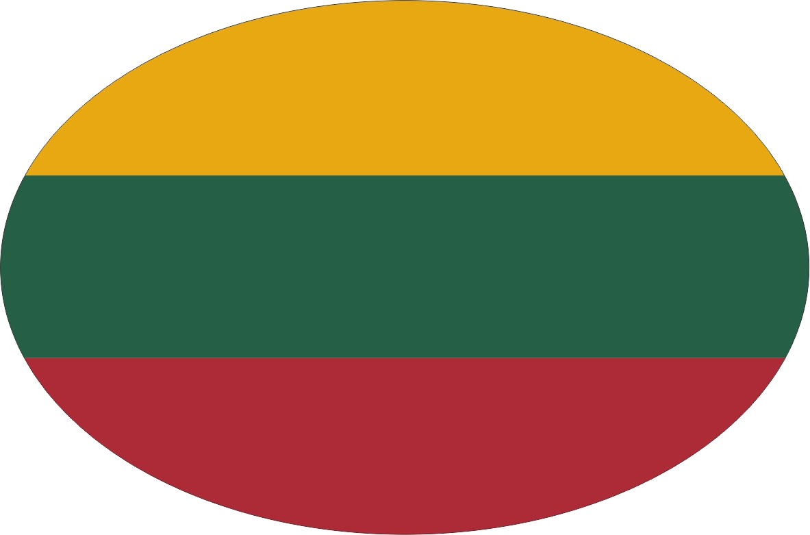 Lithuania | sticker in oval shape
