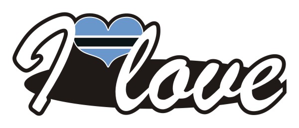 Botswana | I love ... Aufkleber