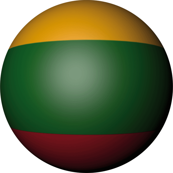 Lithuania | Sticker in ball shape