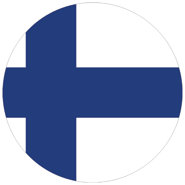 Finnland | rund geschnittener Aufkleber