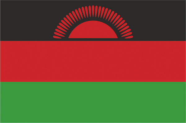 Malawi | Flagge -gleiche Größe