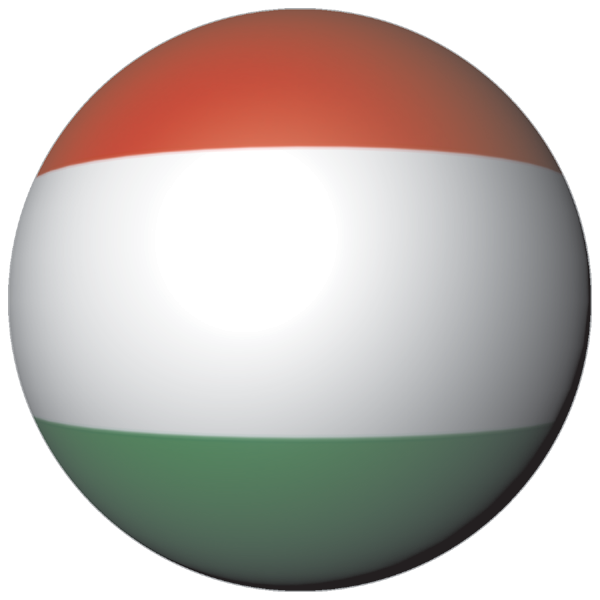Hungary | Sticker in ball shape