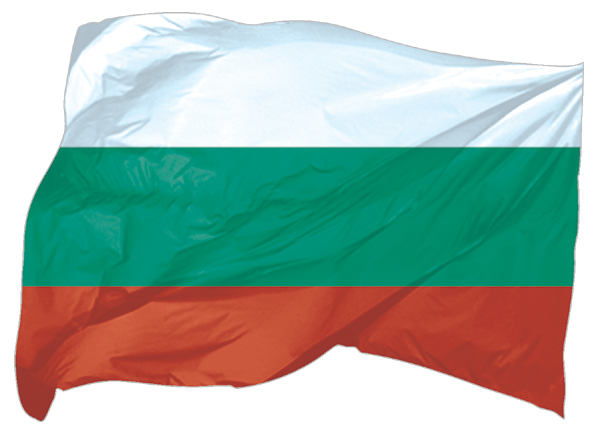 Bulgarien | wehende Flagge als Aufkleber