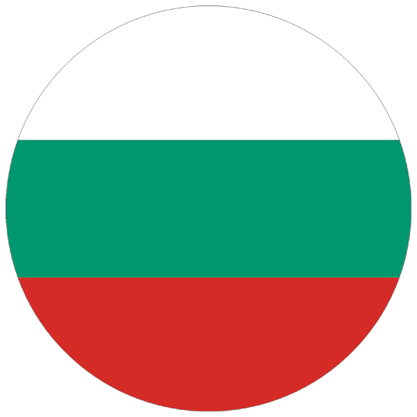Bulgarien | rund geschnittener Aufkleber