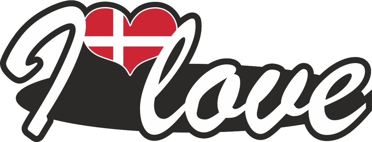 Dänemark | I love ... Aufkleber
