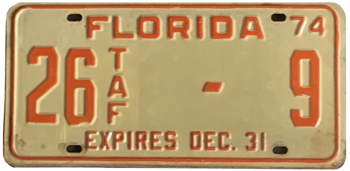 USA-Kennzeichen als Aufkleber | Florida.1