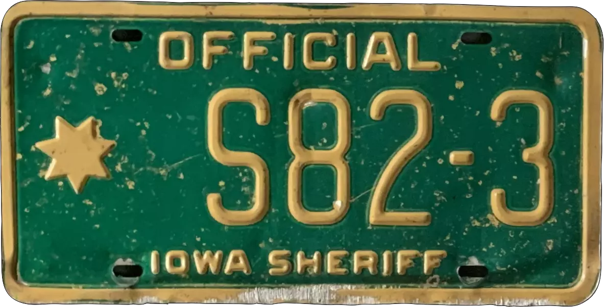 USA license plate | Iowa.7