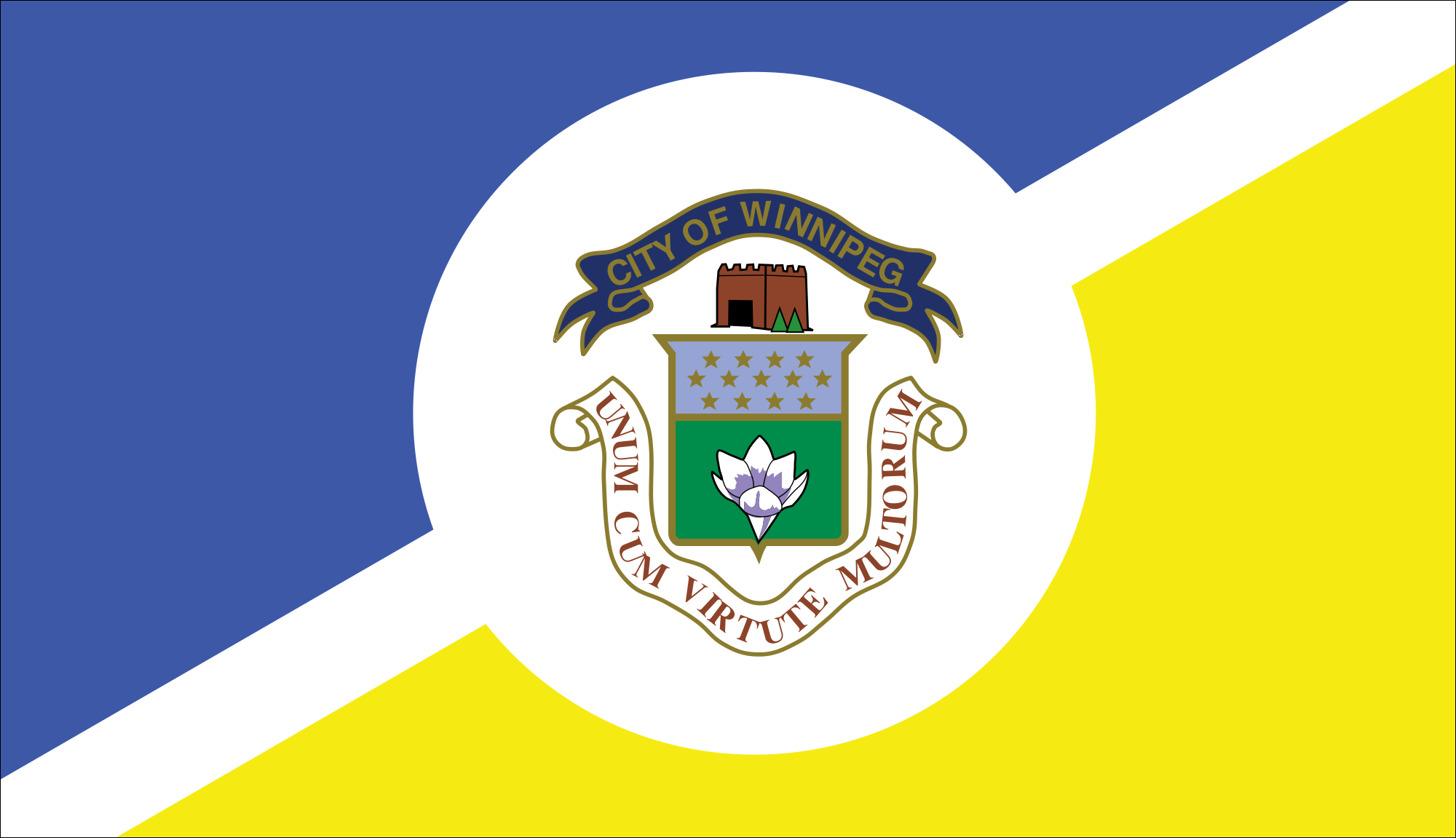 Winnipeg | Stadtflagge als Aufkleber