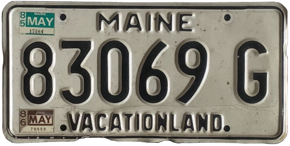 USA license plate | Maine.3