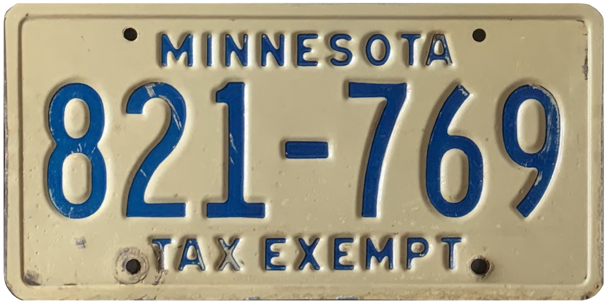 USA-Kennzeichen als Aufkleber | Minnesota.4