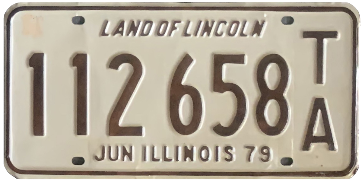 USA-Kennzeichen als Aufkleber | Illinois.8