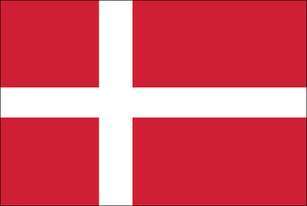 Dänemark | Flagge -gleiche Größe