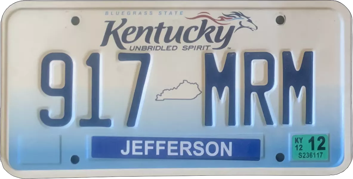 USA license plate | Kentucky.2